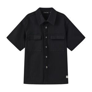 Firetrap Childrens/Kids Pocket Short-Sleeved Shirt / Black
